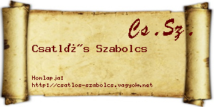 Csatlós Szabolcs névjegykártya